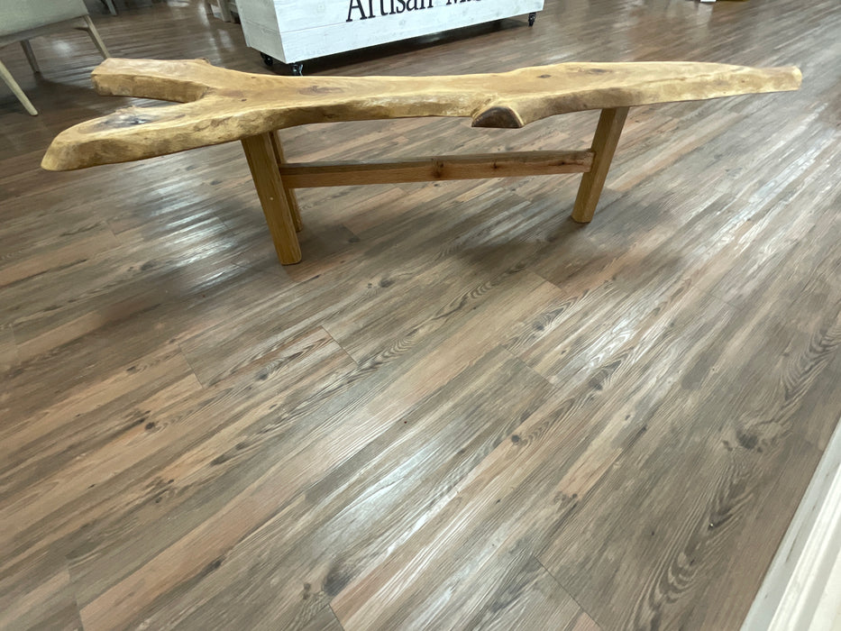 Live Edge Oak Bench