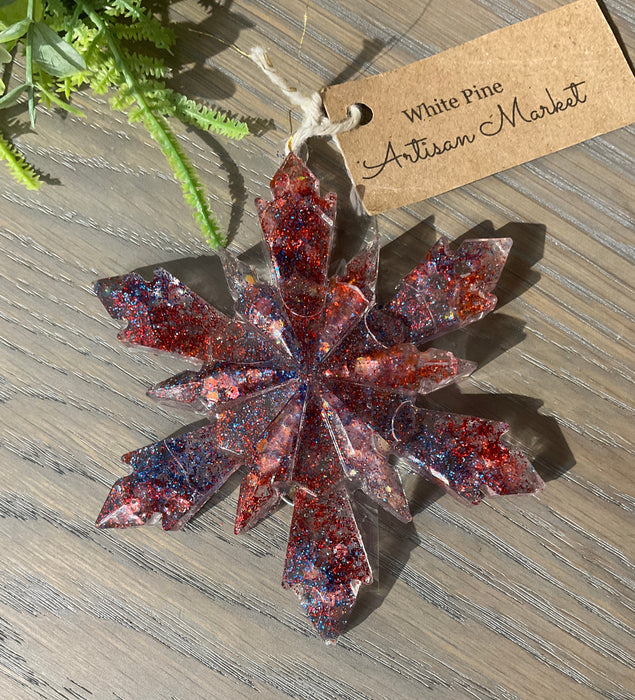 Star Ornament - red/white/blue