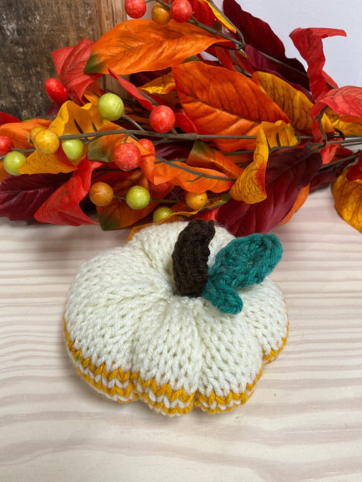 Hand knitted pumpkin