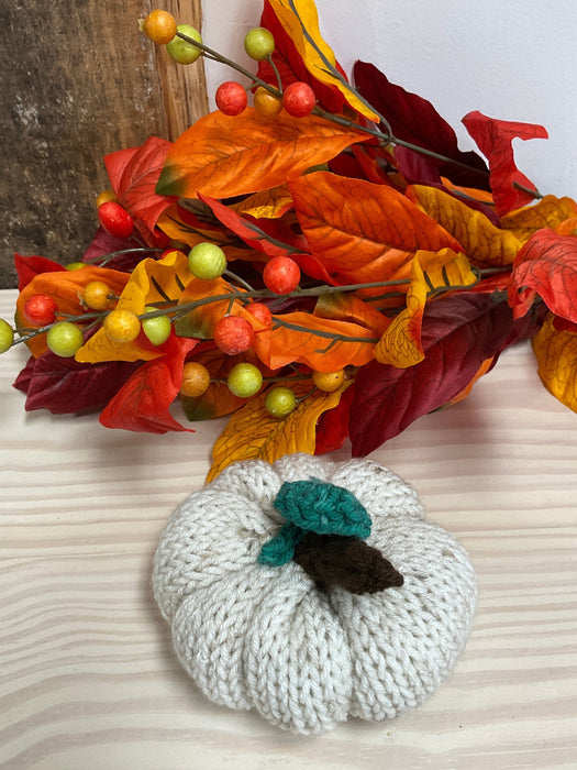 Hand knitted pumpkin