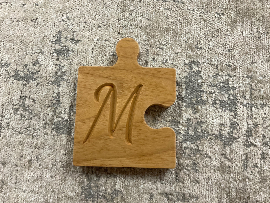 Puzzle Piece Coaster Set - Monogrammed