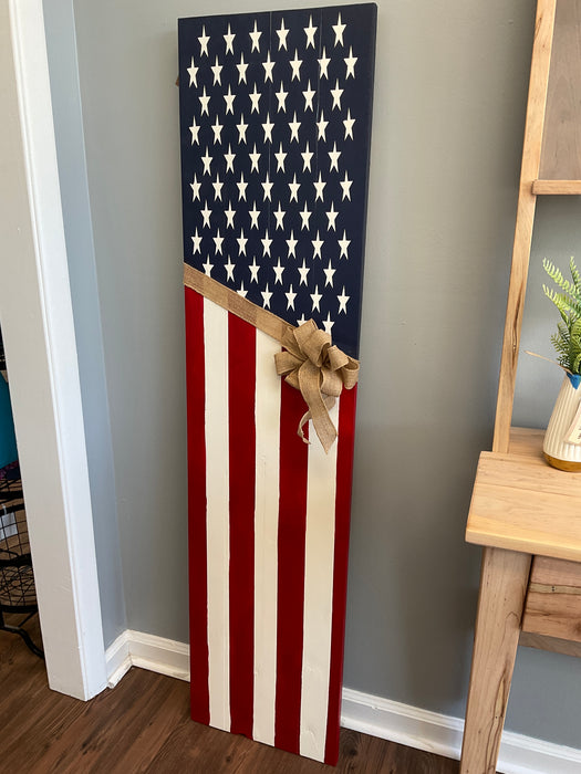 Door leaner - American flag