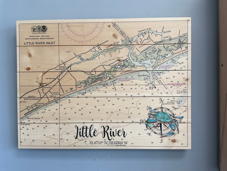Wood Pallet Map - Little River
