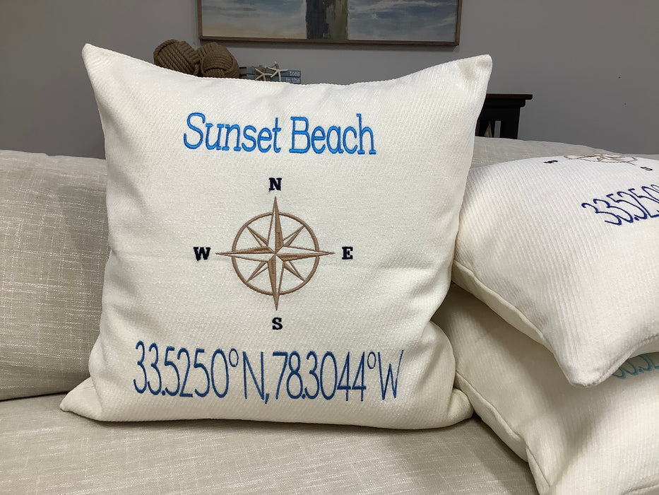 Throw pillow - Sunset Beach 20”