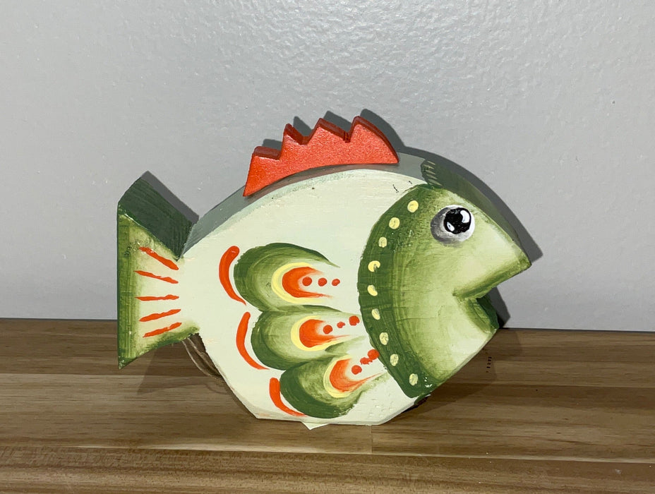 Colorful wood fish