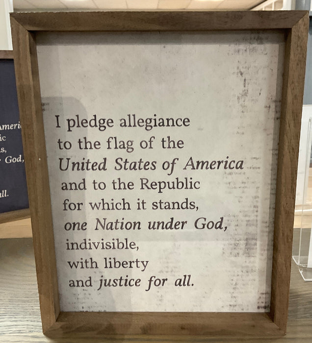 Walnut Framed Print - Pledge