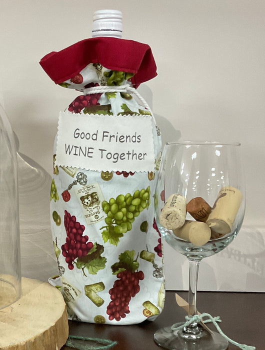 Fabric Wine Bag - Good Friends