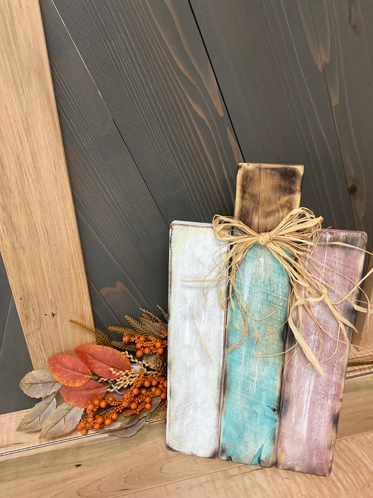 Standing Wooden Pumpkin
