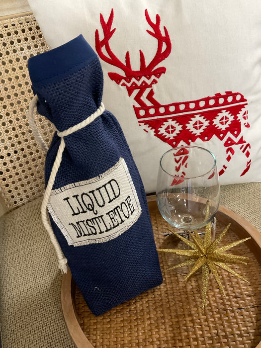 Christmas Wine Bag