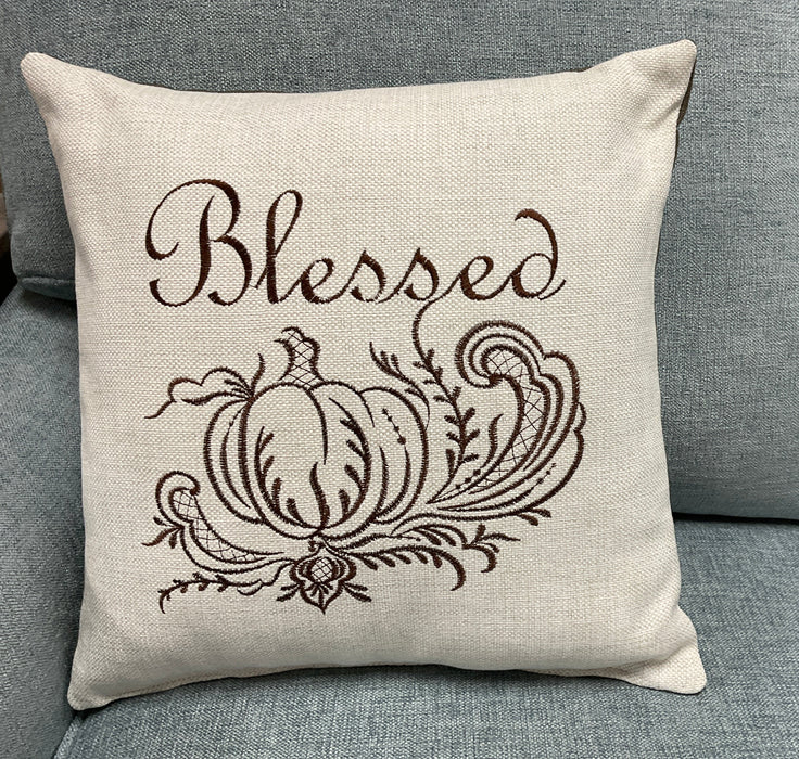 Throw Pillow - Blessed Pumpkin