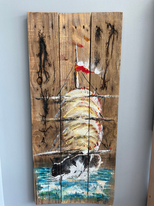 Fractal Sailboat Painting