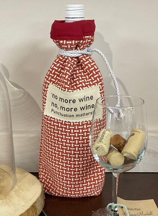 Fabric Wine bag-No More Wine