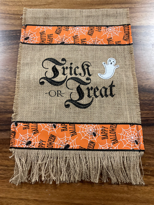 Burlap flag trick or treat