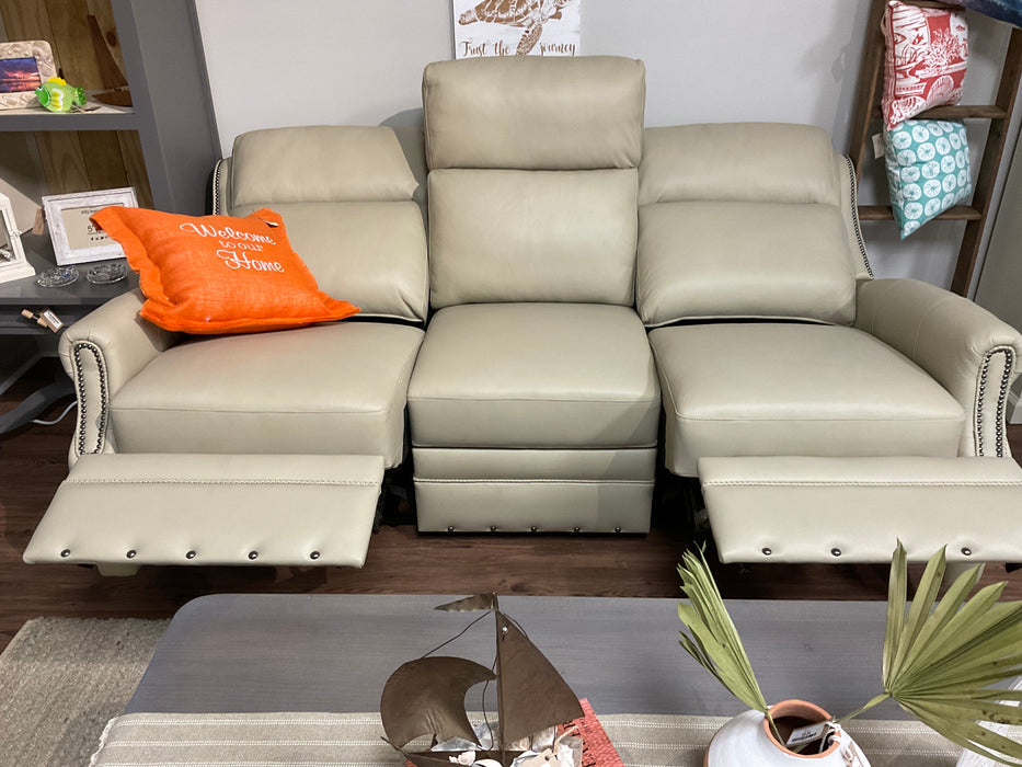 Hailey Leather Power Recliner Couch