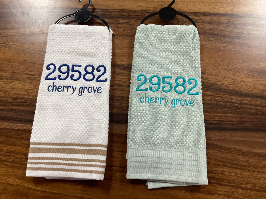 Dish towel - town/zip