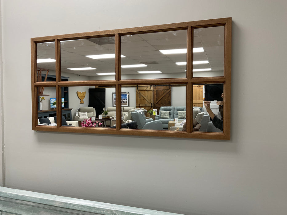 Window Pane Mirror - Cherry