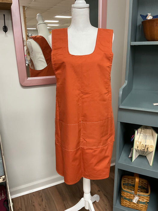 Apron smock over the head