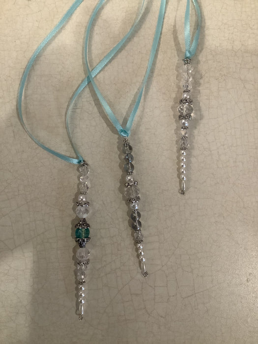 Bead icicle ornament