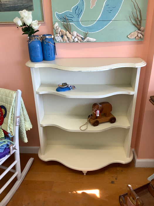 Bow front small bookcase