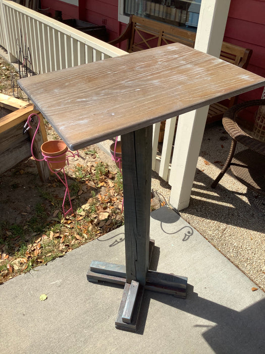 Indoor/Outdoor wood bistro table