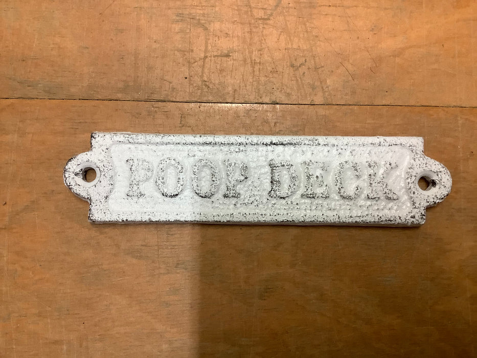 Poop deck plaque