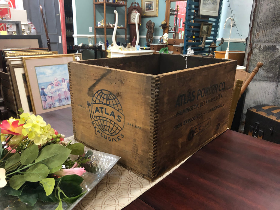 Vintage dynamite wooden box
