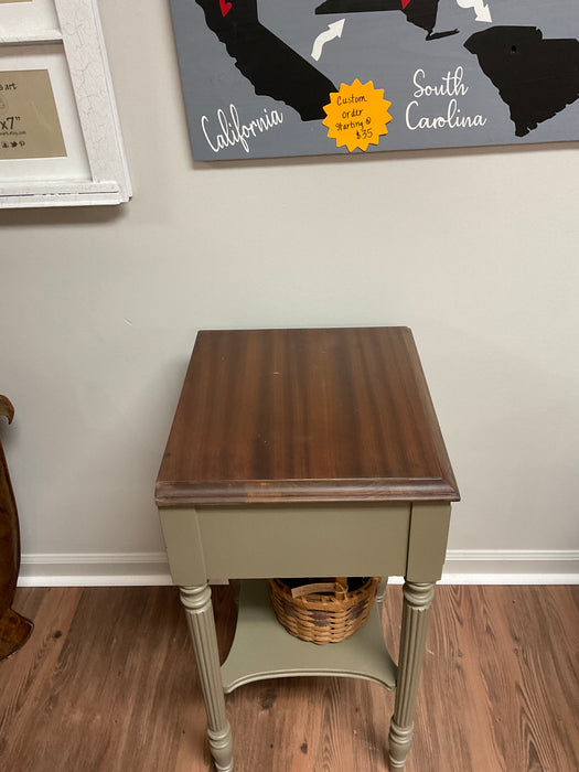 Hampton olive end table