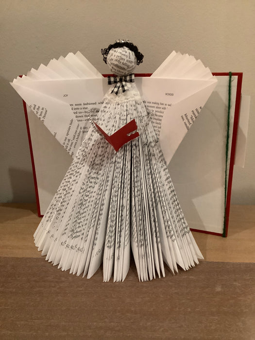 Folded book angel