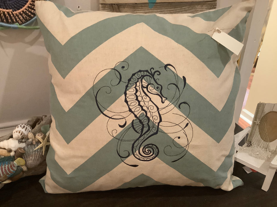 Various fabric embroidered pillow