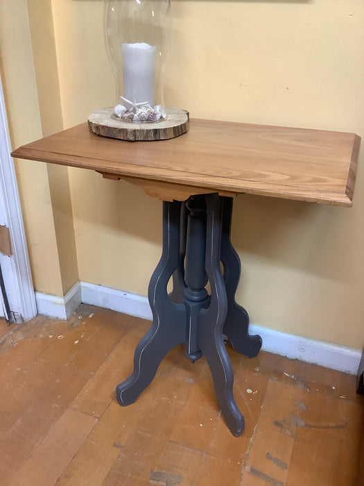 Open leg end table refinished