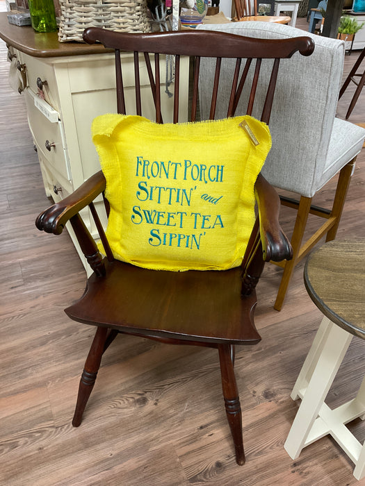 Vintage brace back Windsor chair