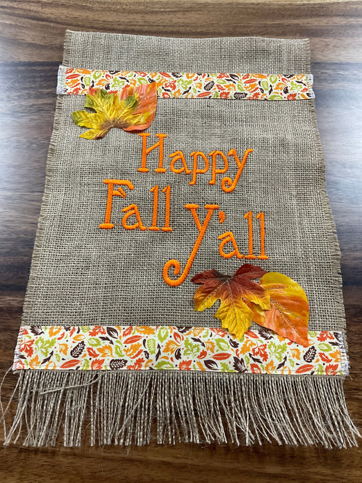 Burlap flag - Happy Fall y’all