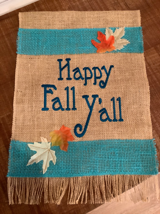 Burlap flag - Happy Fall y’all