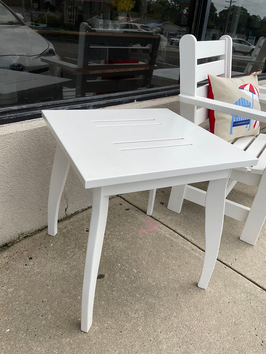 Painted outdoor finish side table