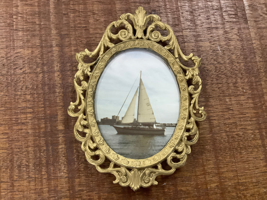 Small brass picture frame