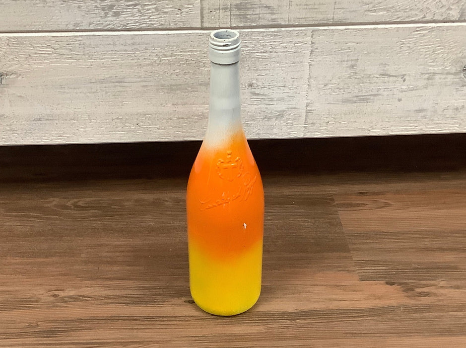 Glass bottle fall colored
