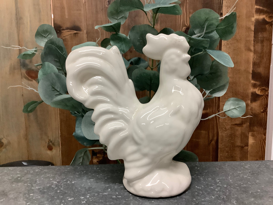 White ceramic rooster