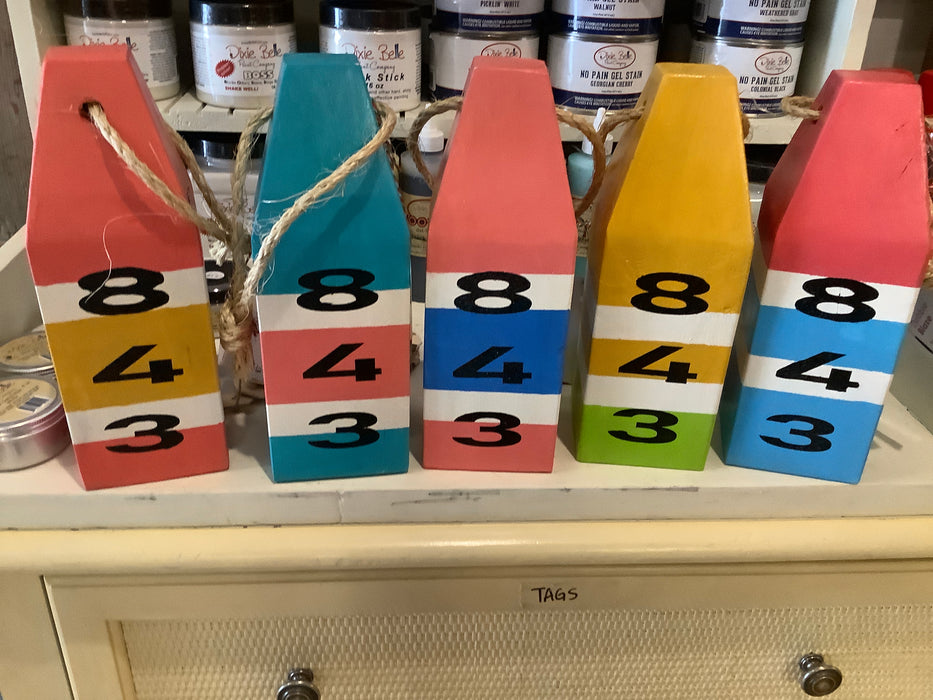843 colorful buoys