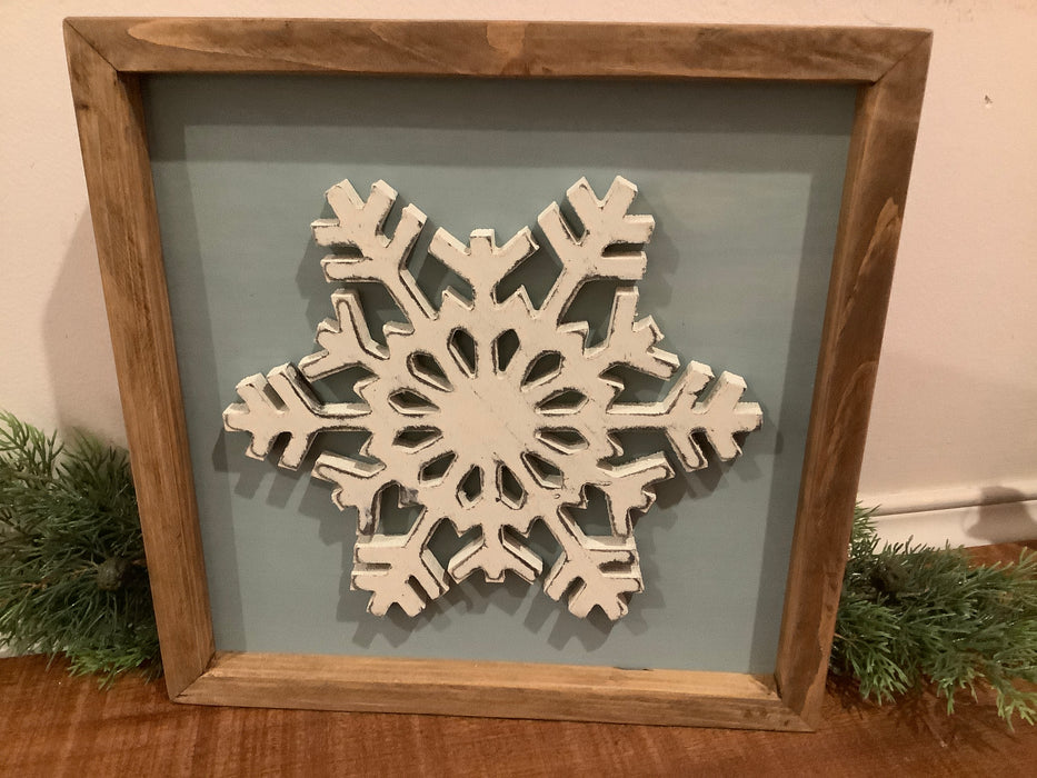 Framed snowflake