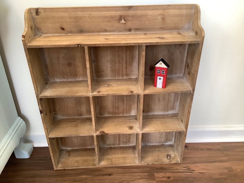 Wood shelf organizer