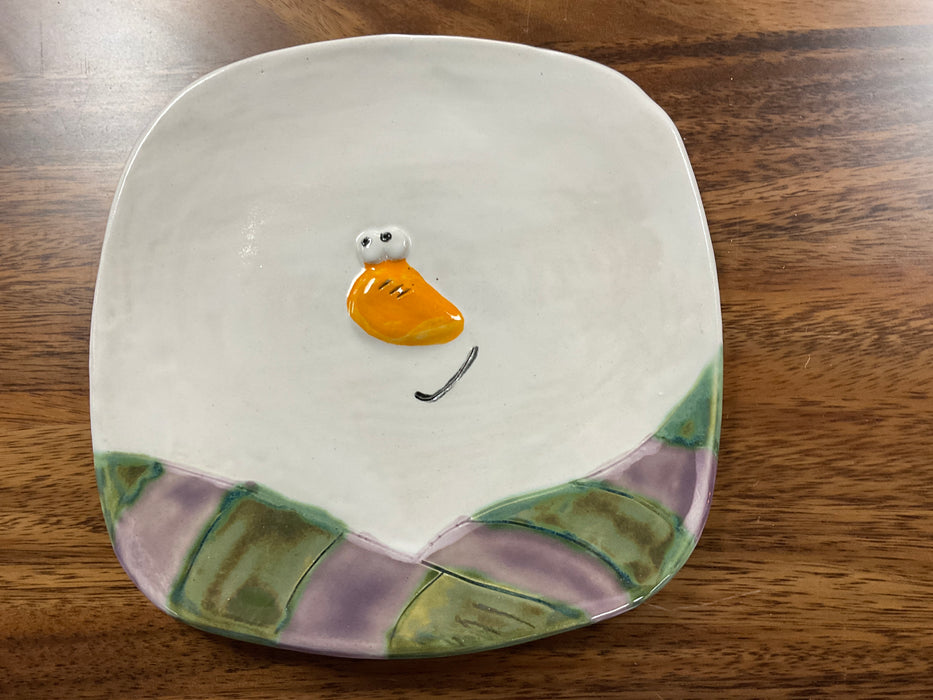 Snowman plate