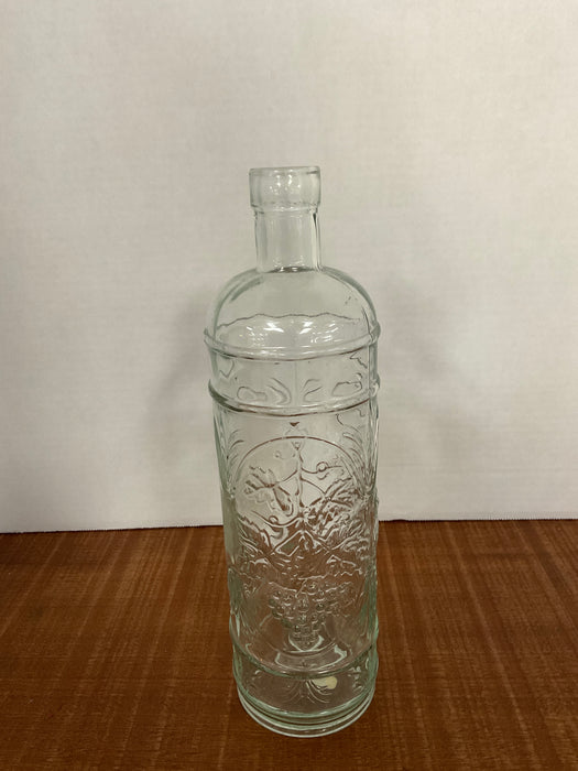 Glass Bottle w/Grapevine