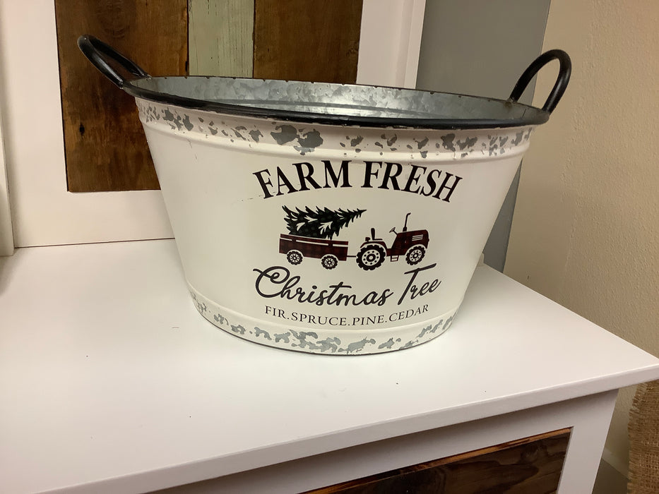 Farm fresh Christmas tree bins