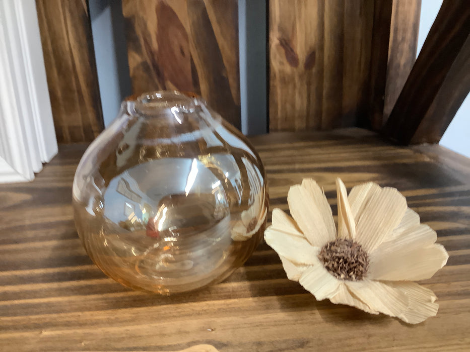 Blown glass bud vase