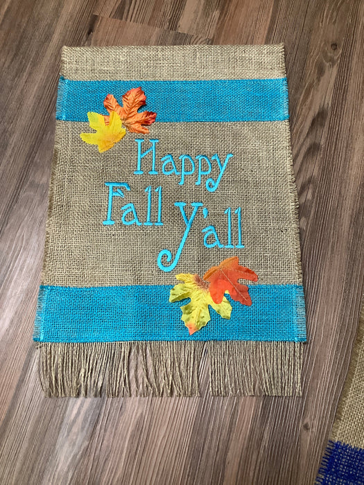 Burlap flag - Happy Fall y’all