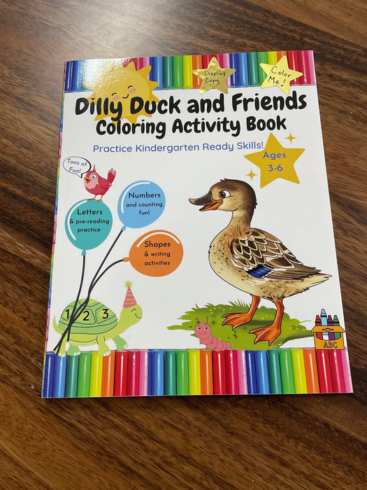 Dilly Duck coloring book