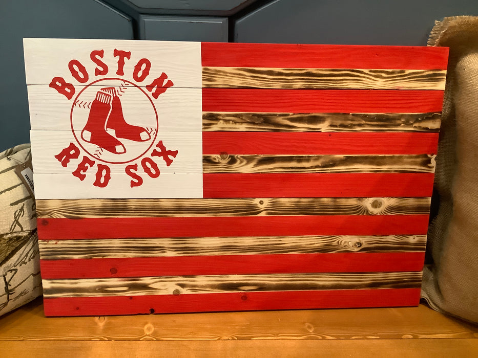 American flag- Red Sox