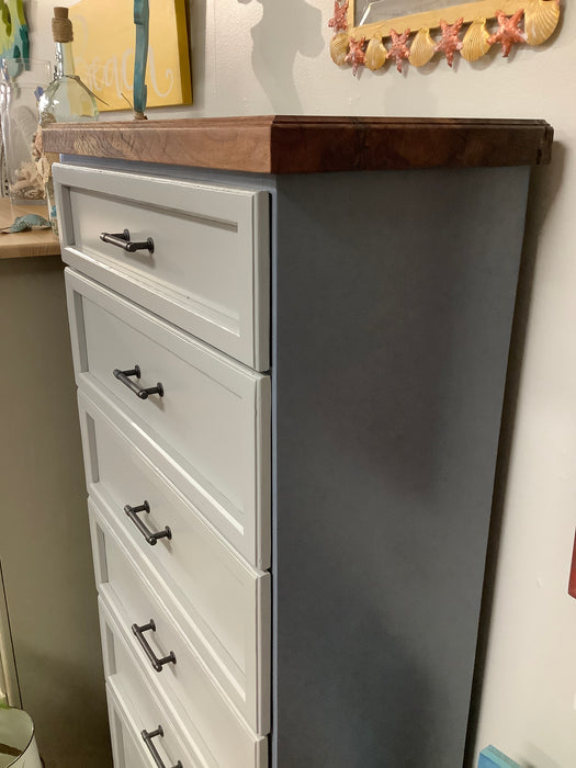 6 Drawer chest blue and gray