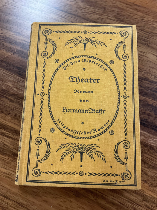 1911 Hermann Bahr Theater book