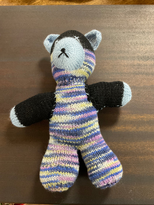 Knitted stuffed bear